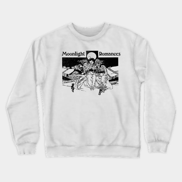 Vintage 'Moonlight Romances' Illustration Artwork Crewneck Sweatshirt by CultOfRomance